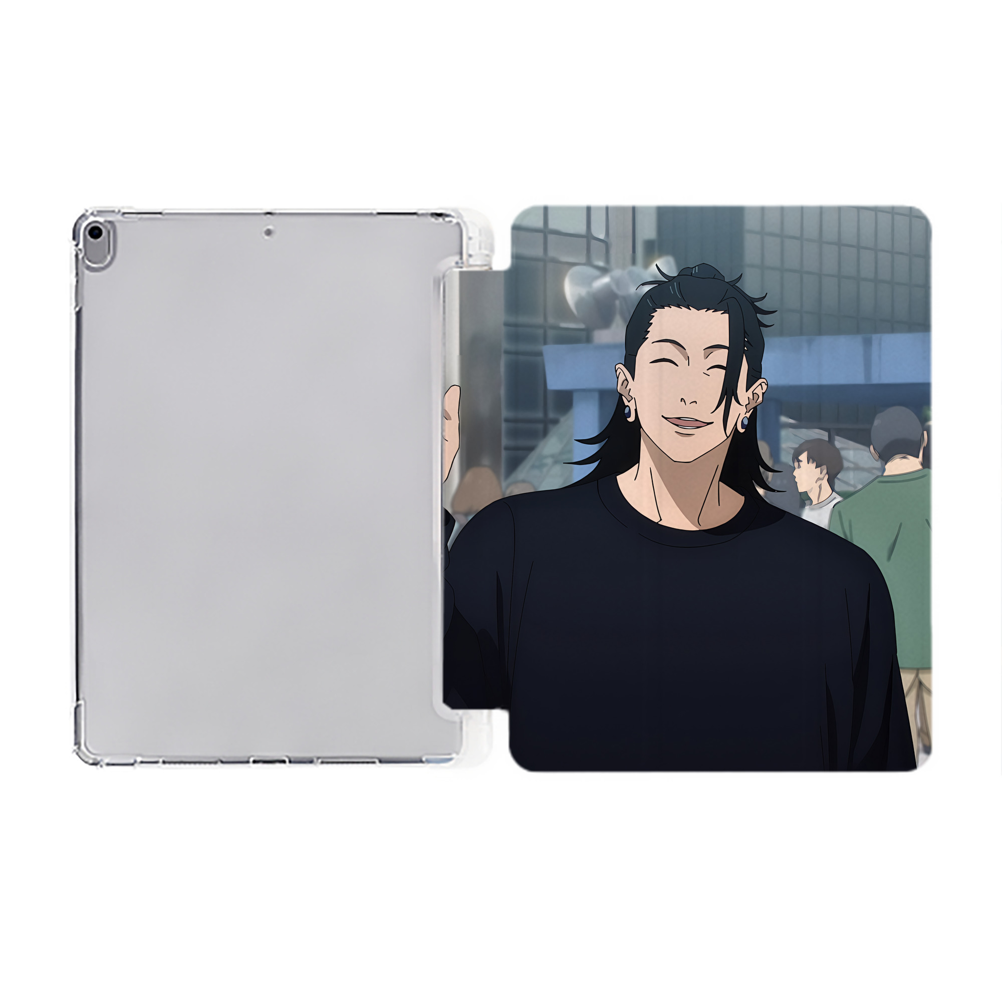 （画像用） SPY×FAMILY间谍家家酒 IPad ケース ペン収納付き 三つ折りスタンド PUレザー×シリコン 対応機種9.5/10.5/10.9インチ